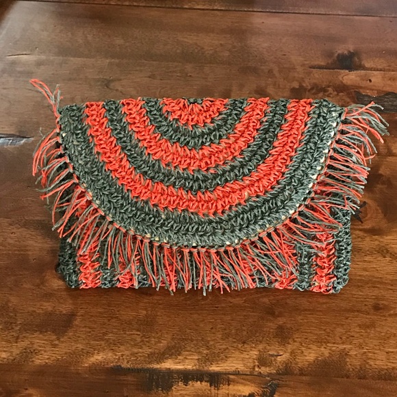Universal Thread Goods Co Straw Clutch Bag - Picture 1 of 5